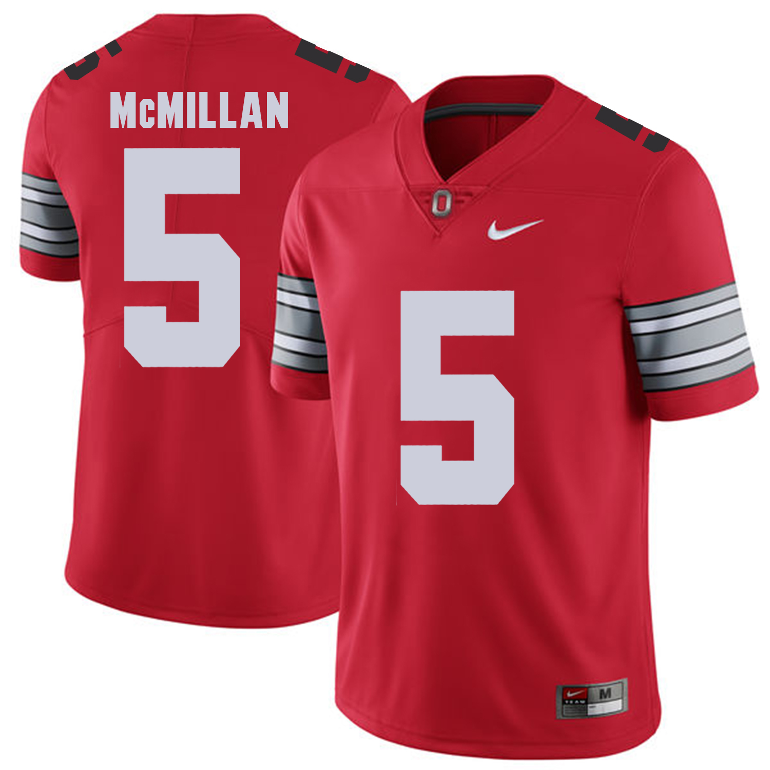 Men Ohio State #5 Mcmillan Red Customized NCAA Jerseys